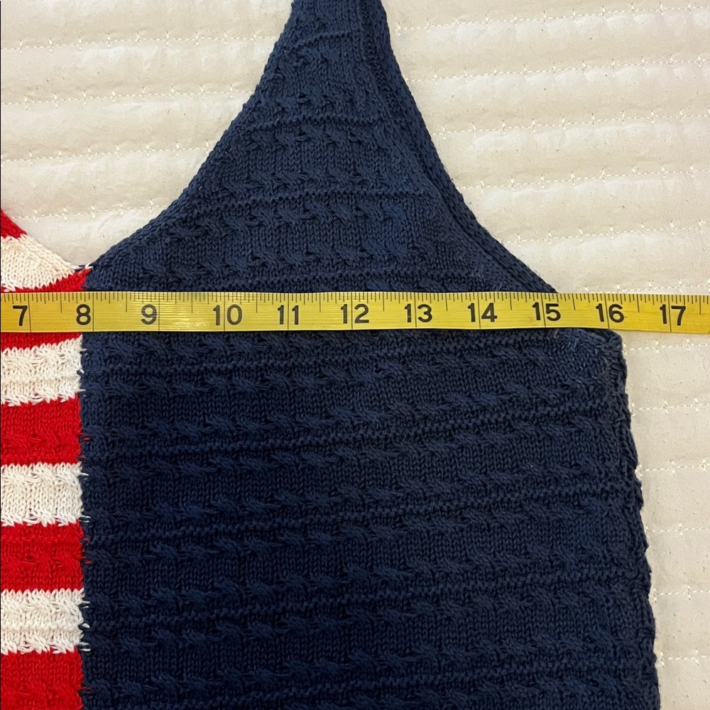 Women’s Patriotic Knit Tank Top - Picture 4 of 5